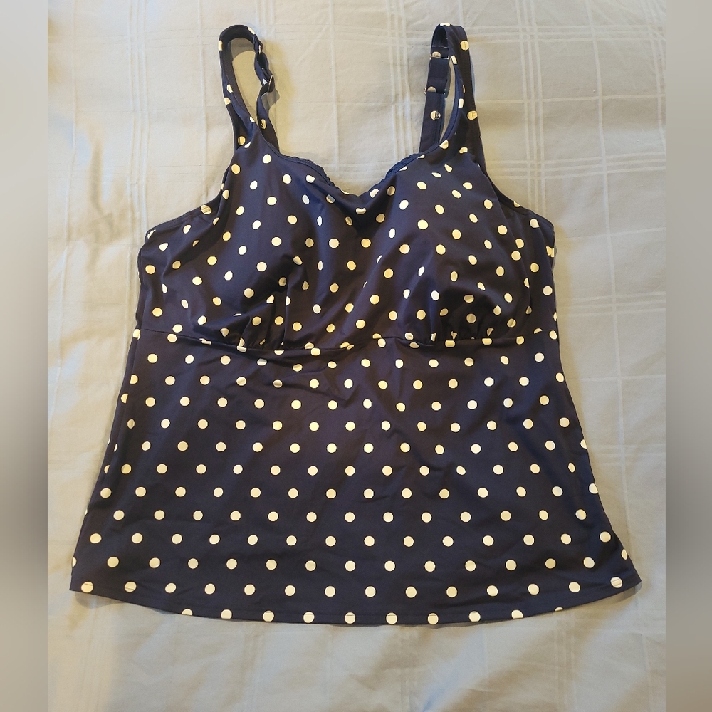 Lands End bathing suit with extra top 20W